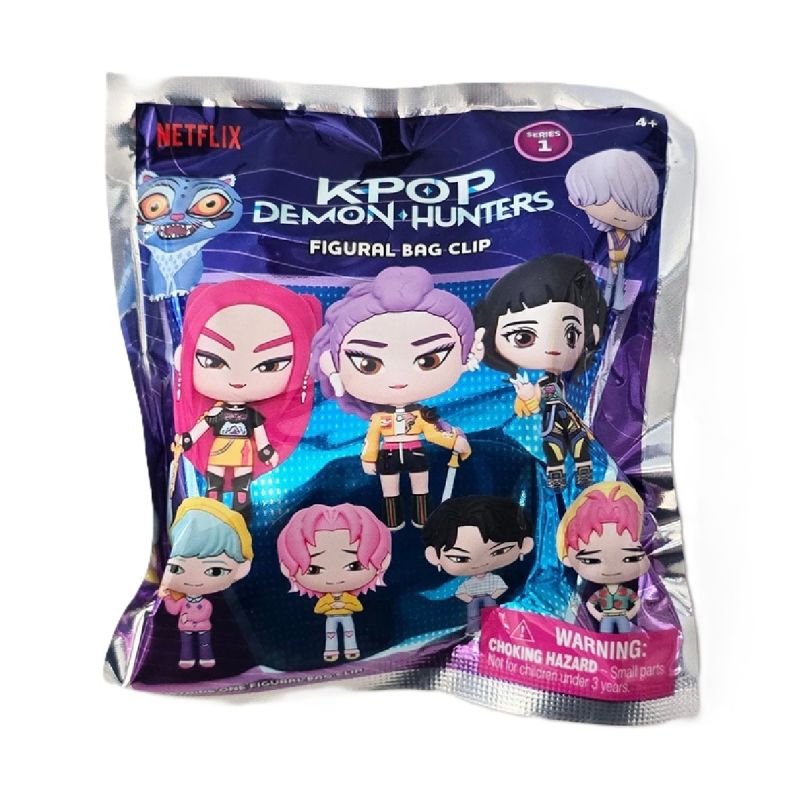 Netflix K-Pop Demon Hunters Series 1 3D Keychain Bag Clips Blind Box Bag