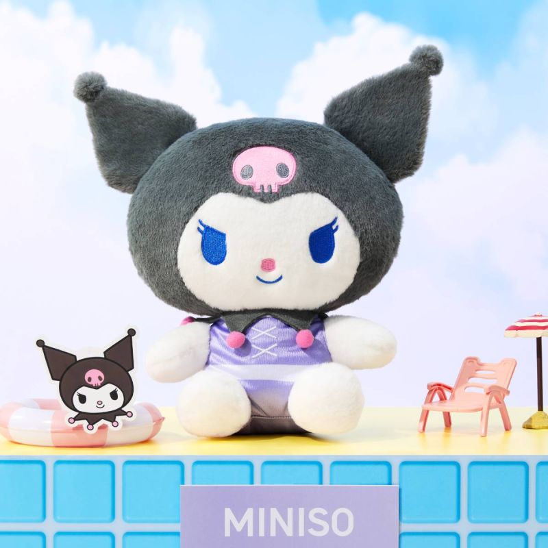 Sanrio Hello Kiity & Friends Kuromi Jump into Summer 10 Inch Soft Plush Toy