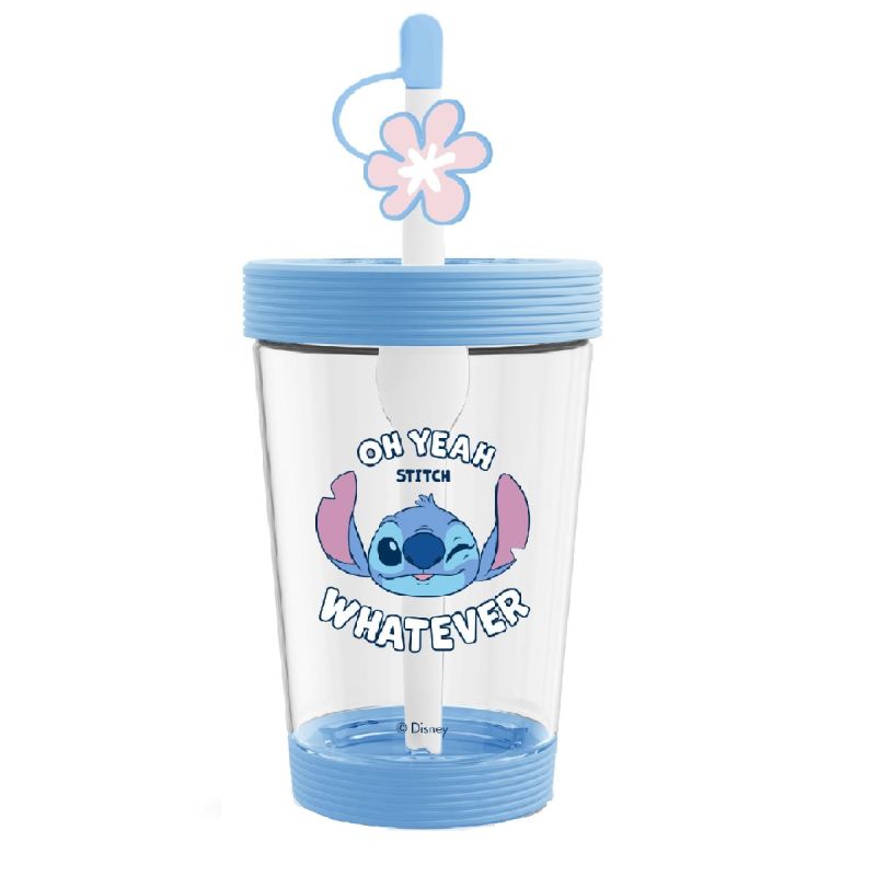 Disney Lilo & Stitch Tumbler 535ml Stitch Plastic Travel Cup 