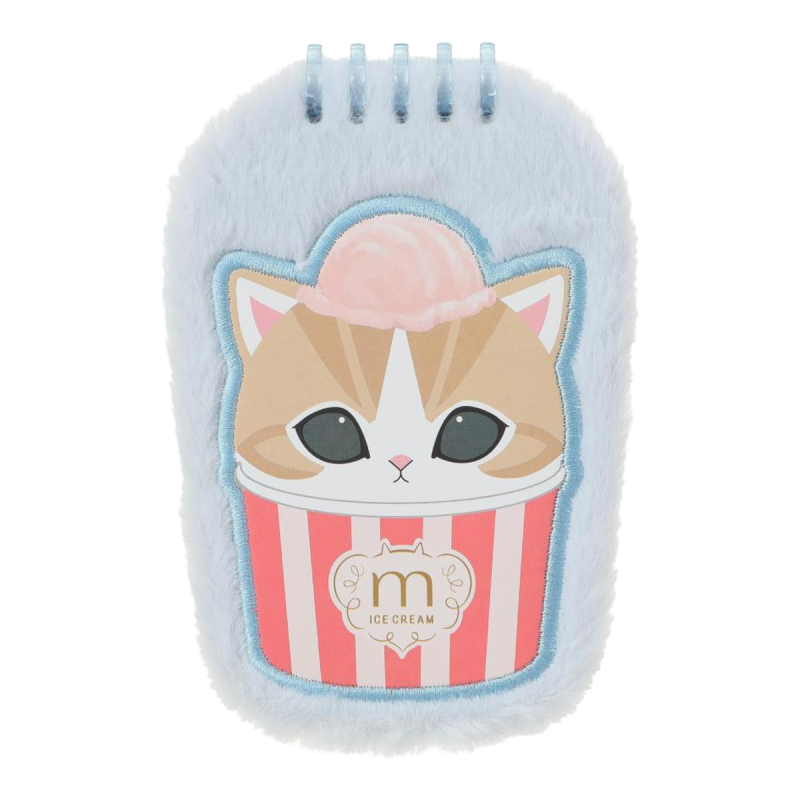 Mofusand Ice Cream Collection Blue Plush Book