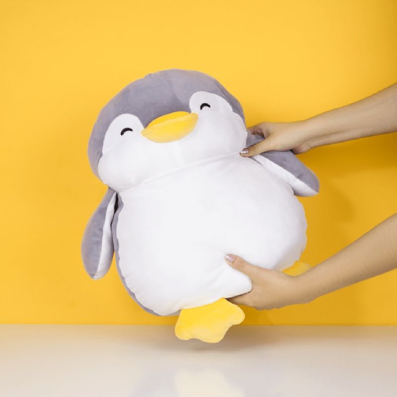 Mini Family PenPen Large 48cm Penguin Grey Plush Soft Toy