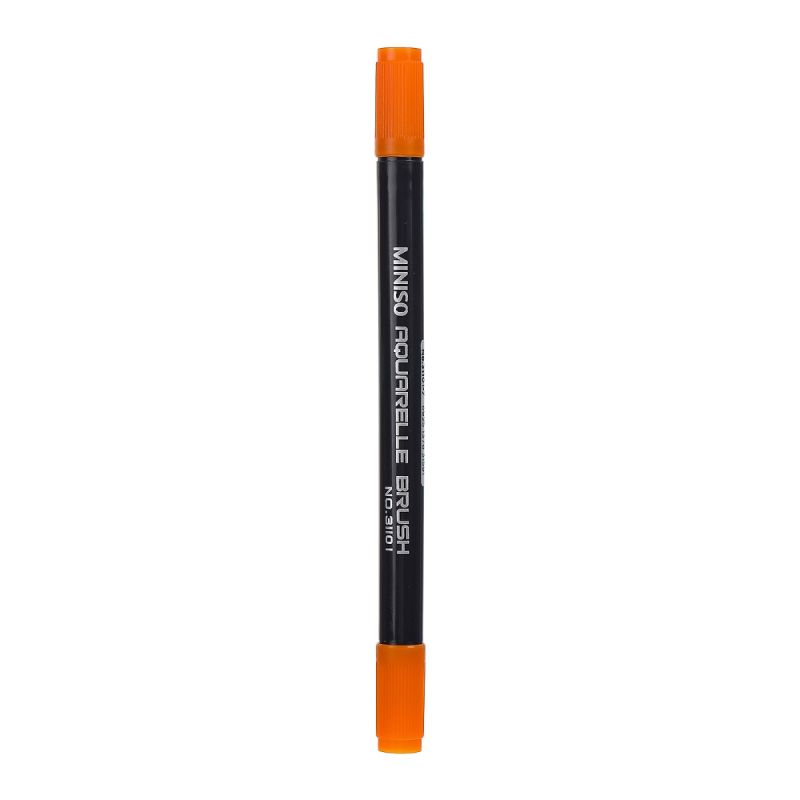 MINISO Water Soluble Double Headed Orange Coloured Pen