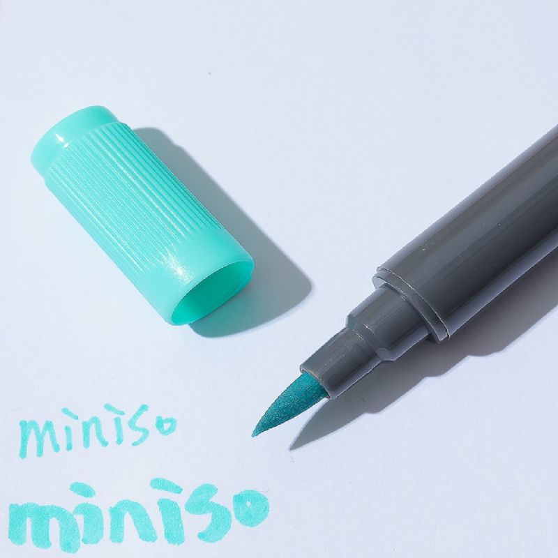 MINISO Double Headed Mint Green Coloured Marker Pen