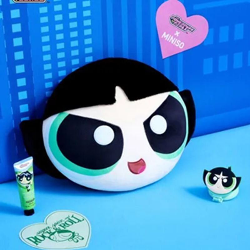 The Powerpuff Girls Buttercup 14 Inch Head Shaped Pillow