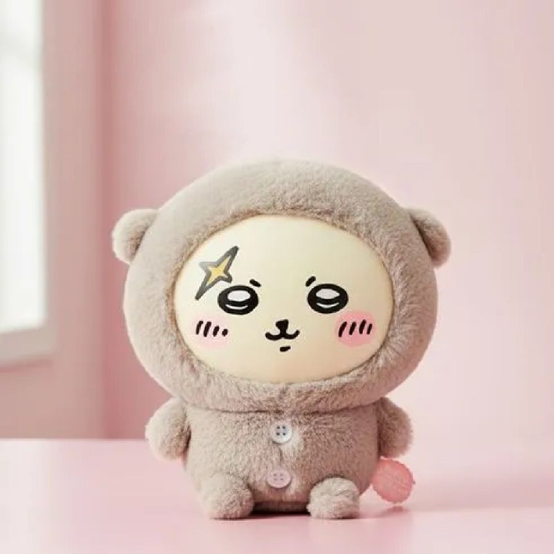 Chiikawa In Pyjama Rakko 18cm Plush Soft Toy & Drawstring Bag
