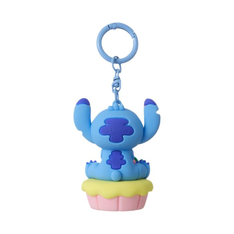 Disney Stitch Dinner Party Strawberry Cupcake Keychain 