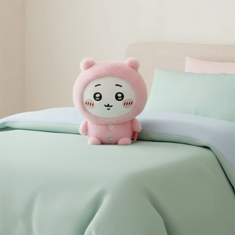 Chiikawa In Pyjamas Furuhonya 18cm Plush Soft Toy & Drawstring Bag