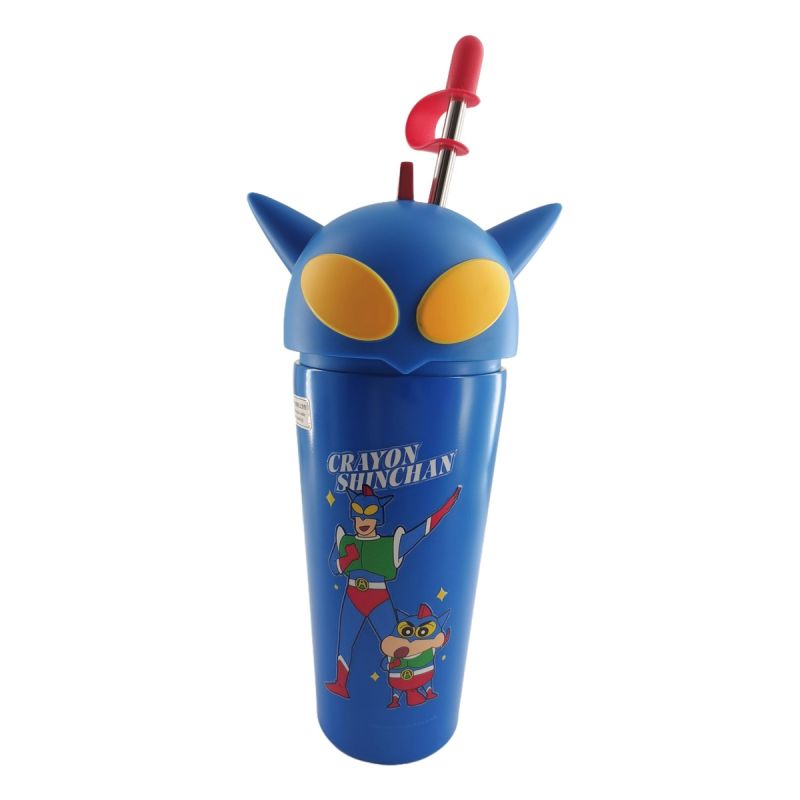 Crayon Shinchan Action Kamen Double Wall Steel Bottle & Straw