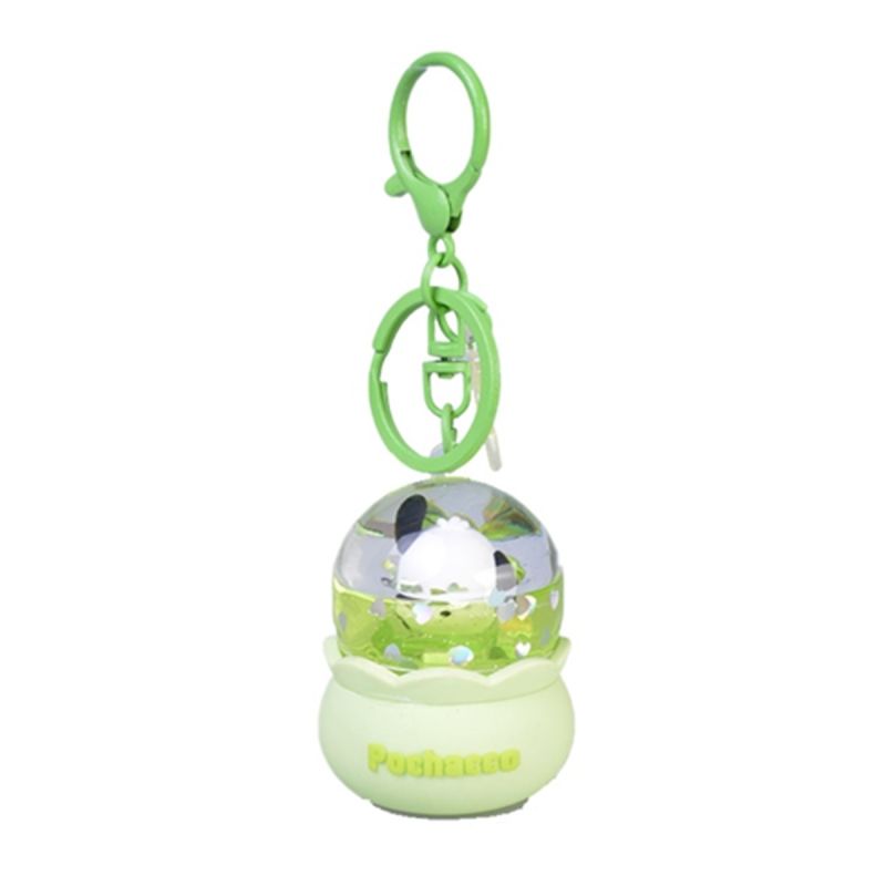 Sanrio Hello Kitty & Friends Pochacco Crystal Ball Liquid Keychain