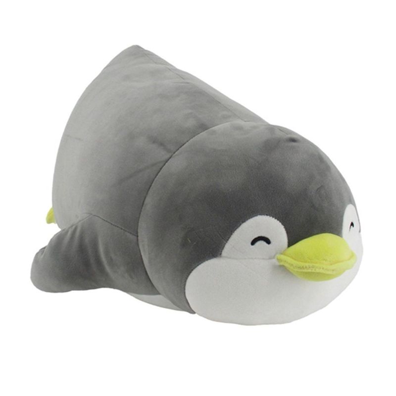 Mini Family PenPen 19 Inch Grey Lying Penguin Plush Soft Toy