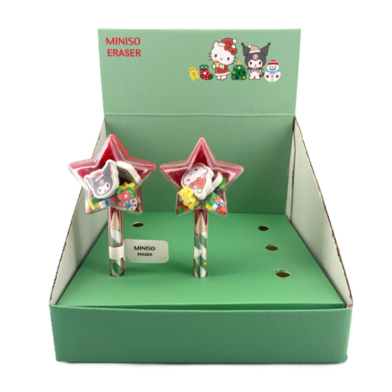 Sanrio Hello Kitty & Friends Christmas Pencil & Eraser (Assorted Characters)