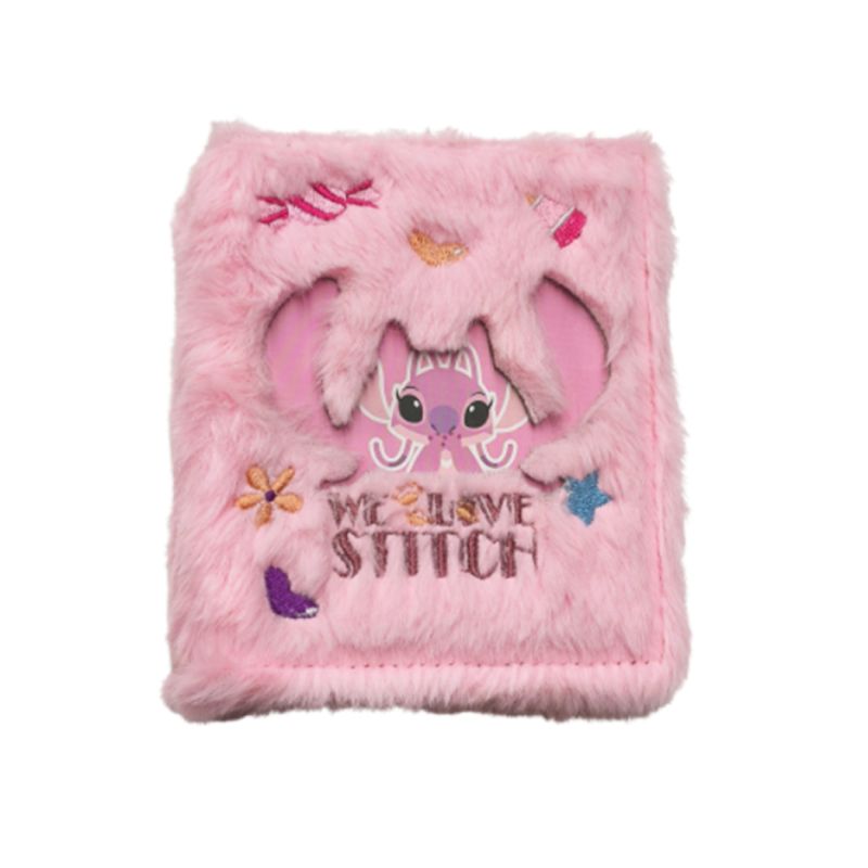 Disney Stitch Collection Embroidered Plush Photo Album Angel