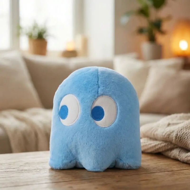 Pacman Inky 8 Inch Plush Soft Toy