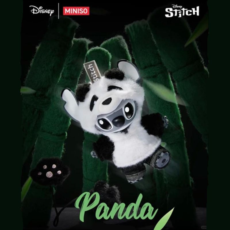 Disney Stitch GenZ Street Collection Panda Vinyl Plush