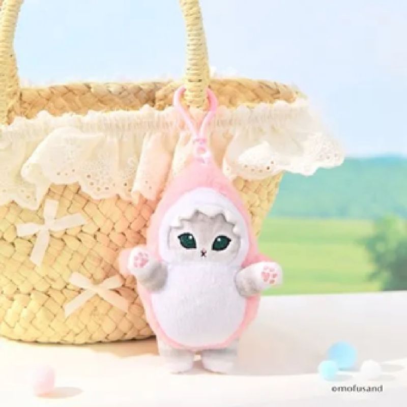 Mofusand Ice Cream Collection Pink Plush Pendant