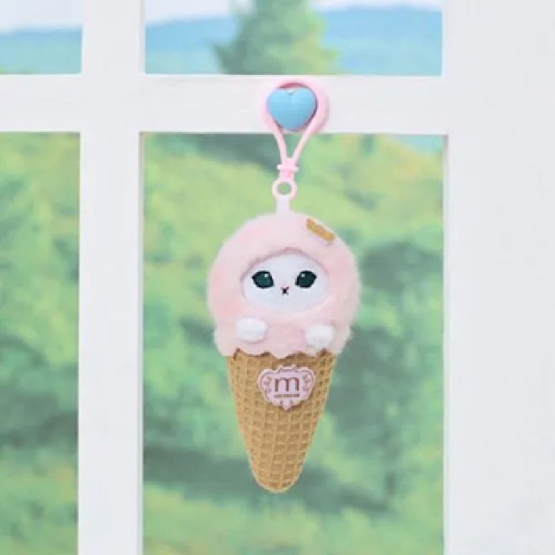 Mofusand Ice Cream Collection Pink Ice Cream Plush Pendant
