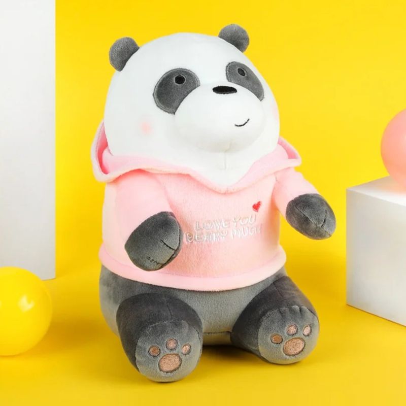 We Bare Bears Panda In Hoodie 25cm Plush Soft Toy