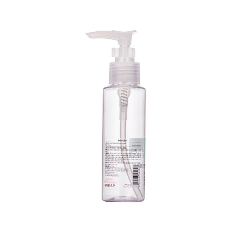 MINISO Transparent Refillable Bottle 100ml
