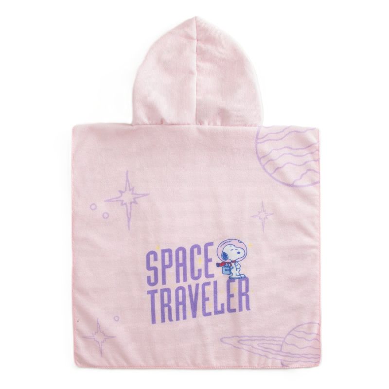 Snoopy The Little Space Explorer Collection Kids Hooded Bath Towel