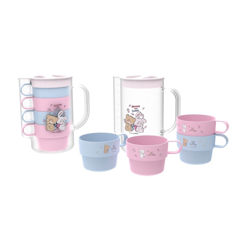 Mikko Collection Water Pitcher and Four Cups Set 1000ml
