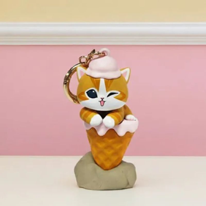 Mofusand Ice Cream Collection Pink Ice Cream Pendant