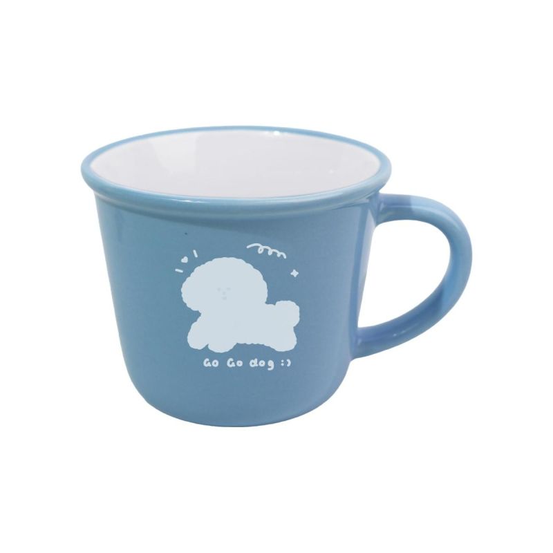 MINSO Animal Series Blue Ceramic Mug 310ml