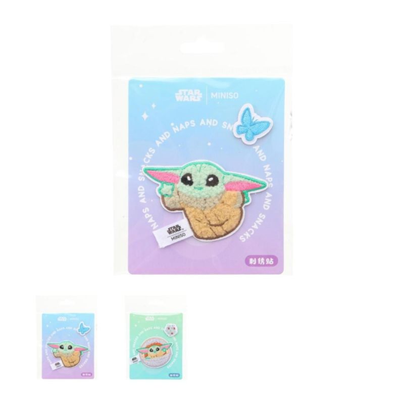 Star Wars Grogu Plush Embroidered Sticker (Assorted Colours)