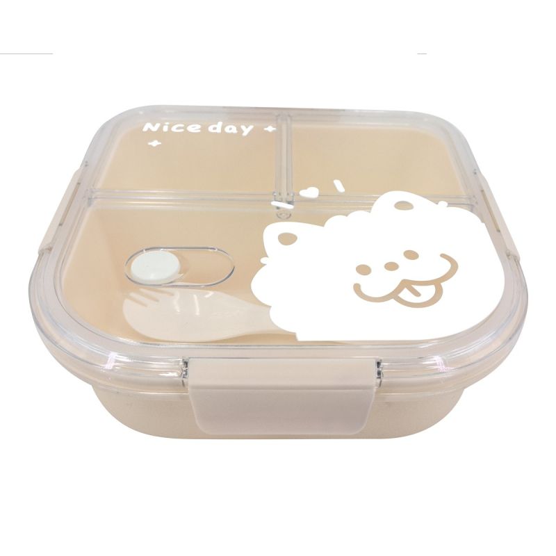 MINSO Animal Series Beige Lunch Box 1100ml