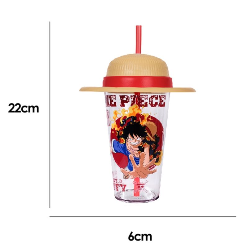 One Piece Classic Retrospective Collection Luffy Plastic Tumbler & Straw 640ml