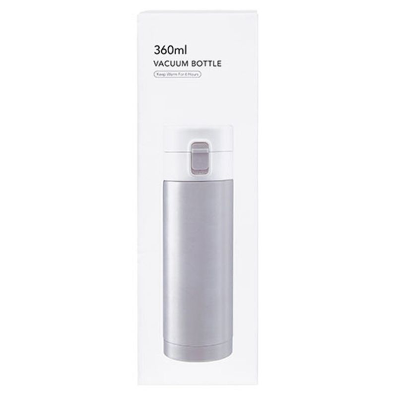 MINISO Stainless Steel Silver Vacuum Bottle
