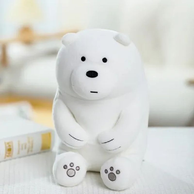 We Bare Bears Ice Bear Sitting 30cm Plush Soft Toy