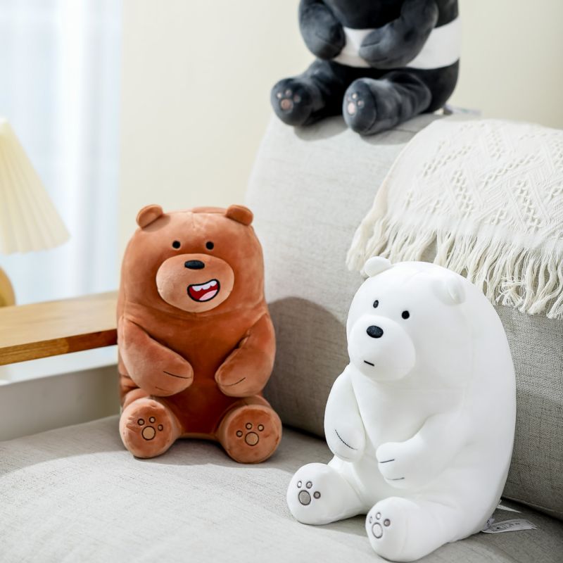 We Bare Bears Grizzly Lovely Sitting Plush Soft Toy