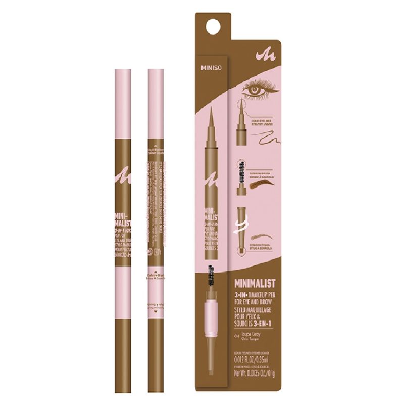 MINISO Makeup Pen Eyebrow Taupe Grey