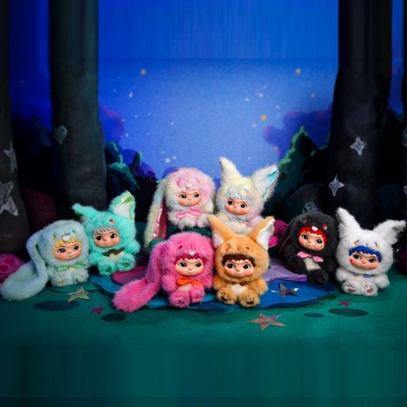 Letsvan Wakuku Fox & Bunny Trick Or Treat Vinyl Plush Blind Box