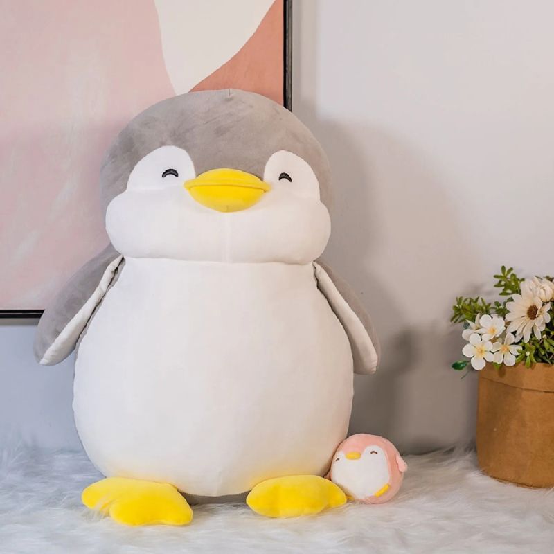 Mini Family PenPen Small Penguin Grey 10 Inch Plush Soft Toy