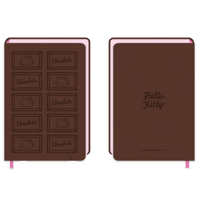 Sanrio Hello Kitty & Friends Chocolate Collection Boxed A5 80 Page PU Hardback Notebook