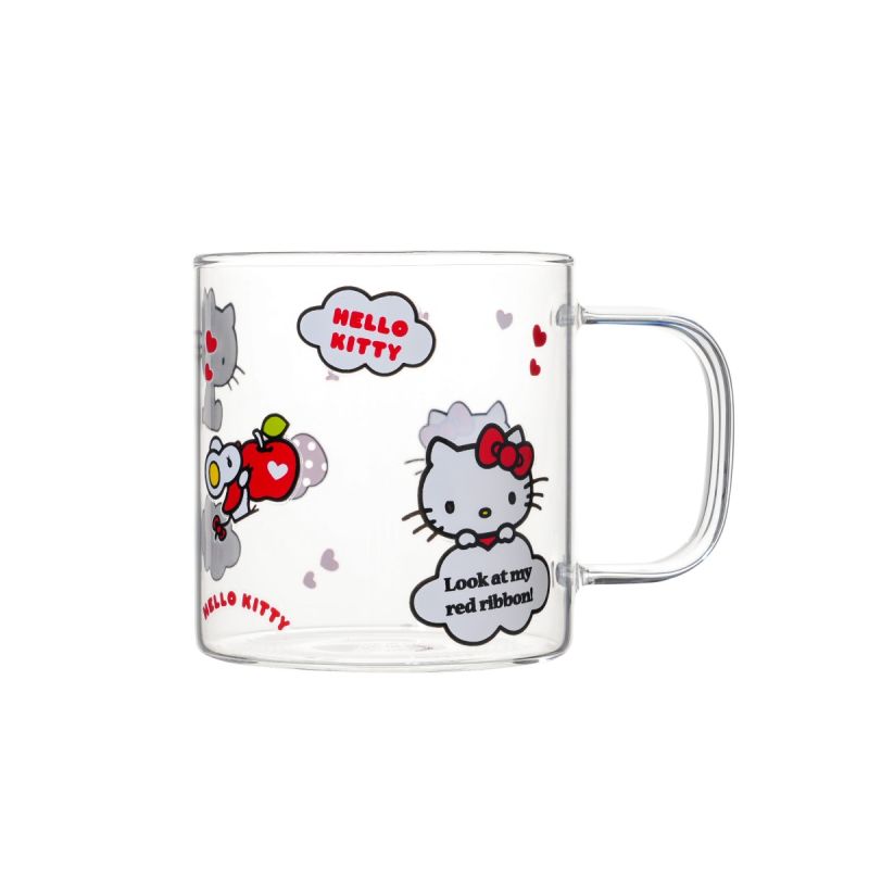 Sanrio Hello Kitty & Friends Hello Kitty Apple Collection Glass Mug 
