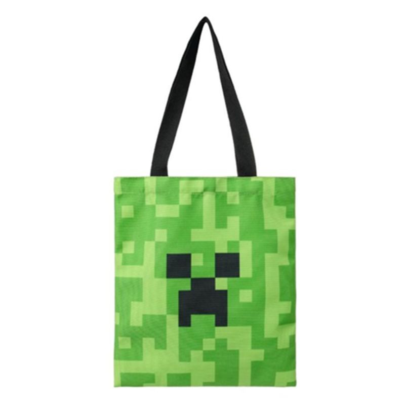 Minecraft Green Shopping Tote Bag