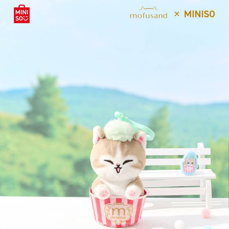Mofusand Ice Cream Collection Green Ice Cream Cup Plush Pendant