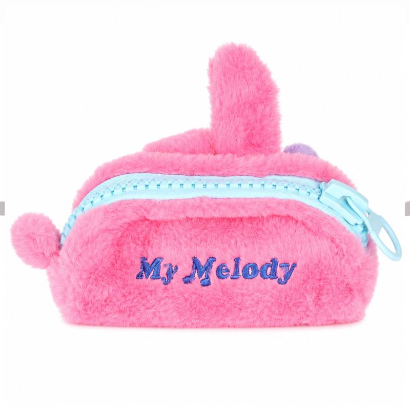 Sanrio Hello Kitty & Friends My Melody Big Zipper Plush Pencil Case