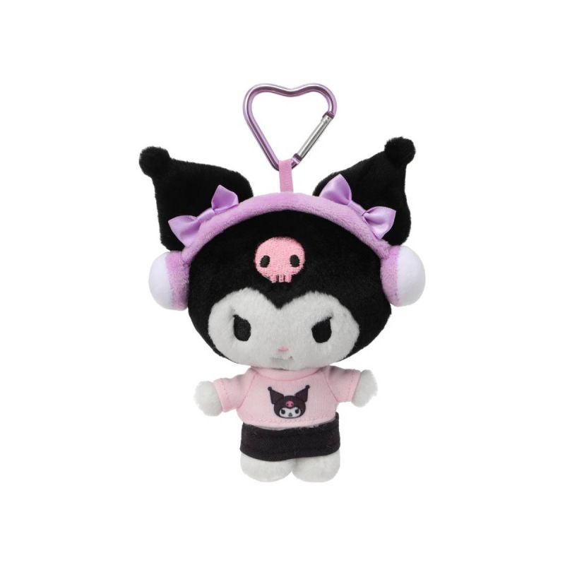 Sanrio Hello Kitty & Friends Kuromi Citywalk Collection 6 Inch Headset Plush Pendant