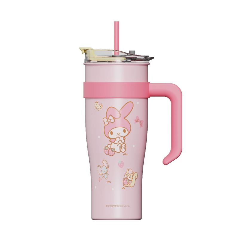 Sanrio Hello Kitty & Friends My Melody Large Capacity Steel Bottle with Straw 1600mL