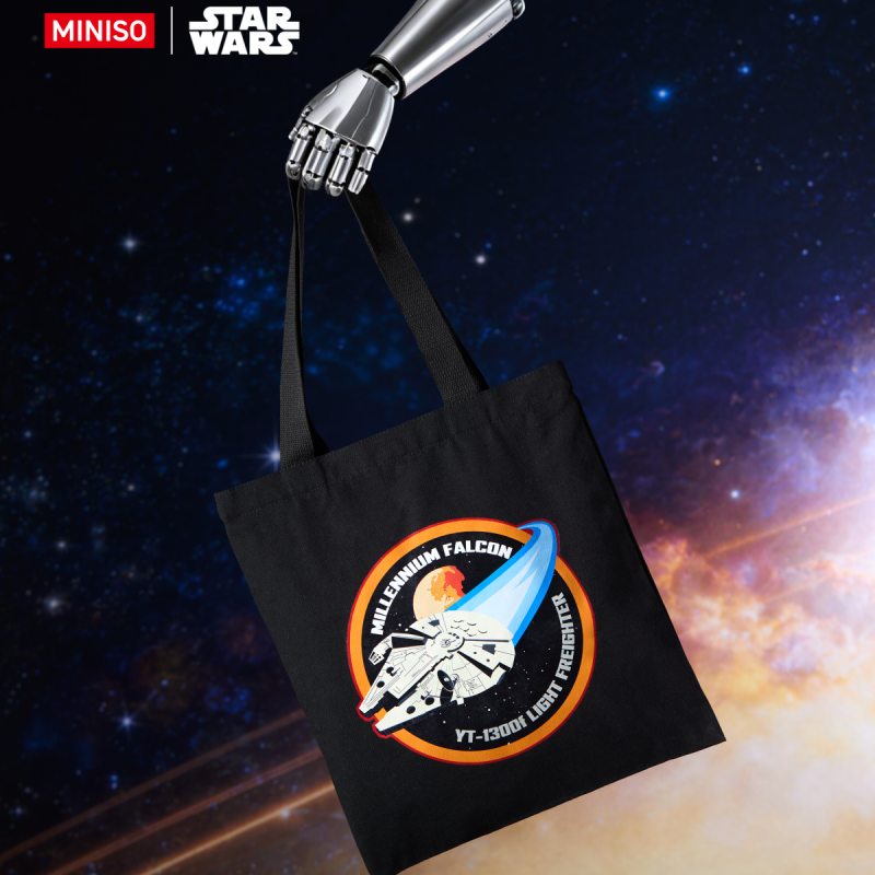 Star Wars Millennium Falcon Black Tote Bag