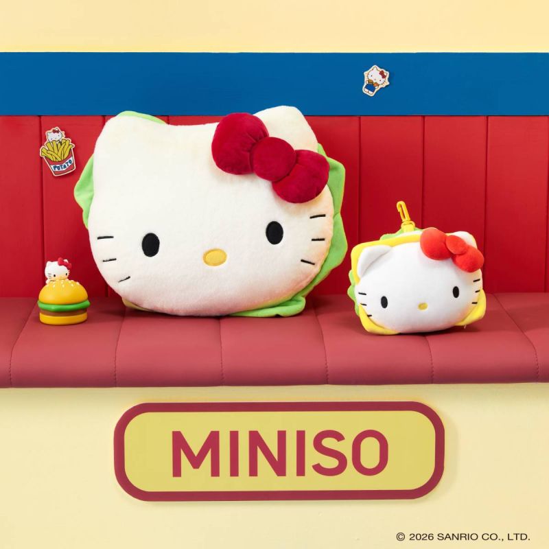 Sanrio Hello Kitty & Friends Retro Diner Hamburger Pillow