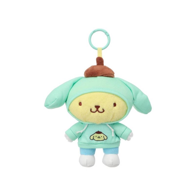 Sanrio Hello Kitty & Friends Pompompurin Citywalk Collection 6 Inch Hoodie Plush Pendant