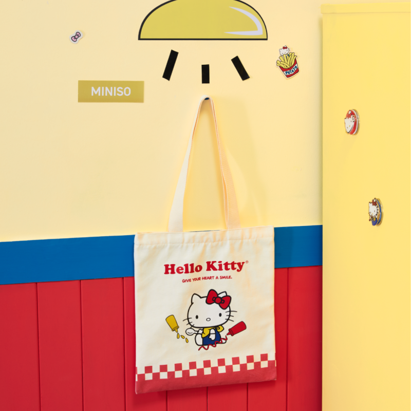 Sanrio Hello Kitty & Friends Retro Diner White Tote Bag