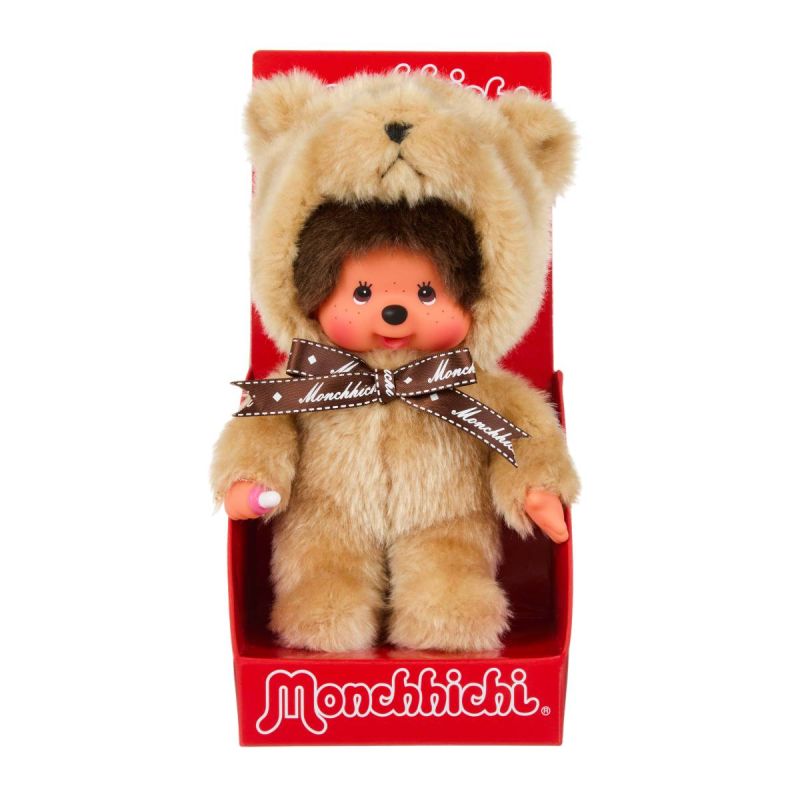 Bandai Monchhichi Animal collection Teddy Bear 16.5cm Plush Soft Toy