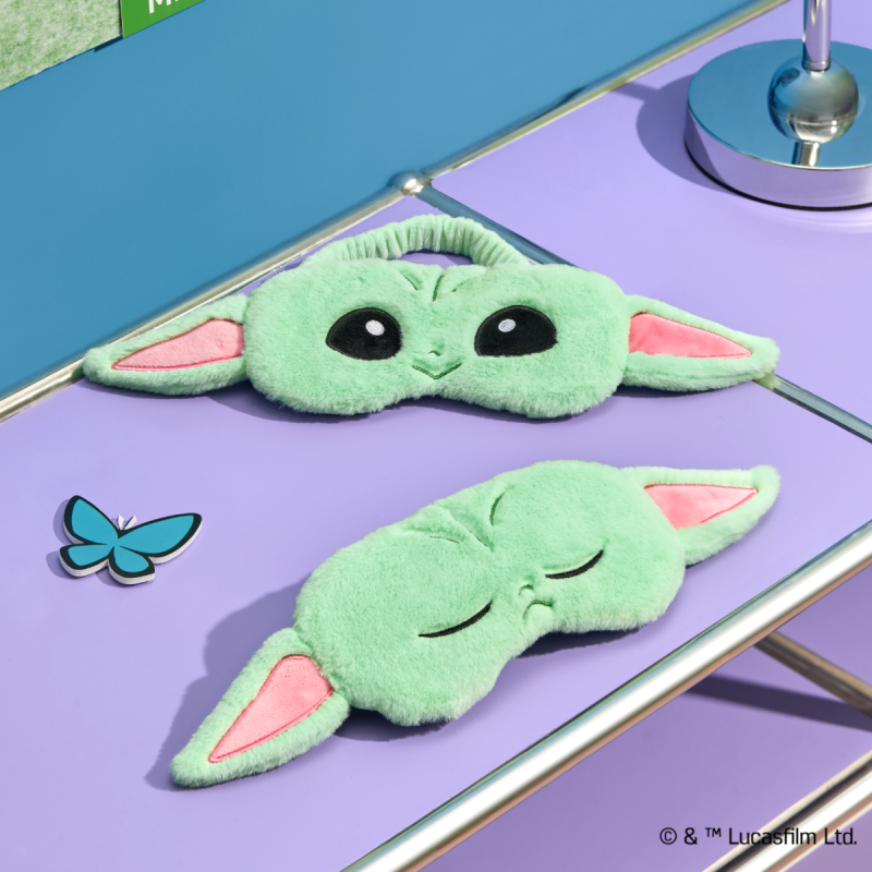 Star Wars Grogu Eyes Opened Plush Sleep Mask
