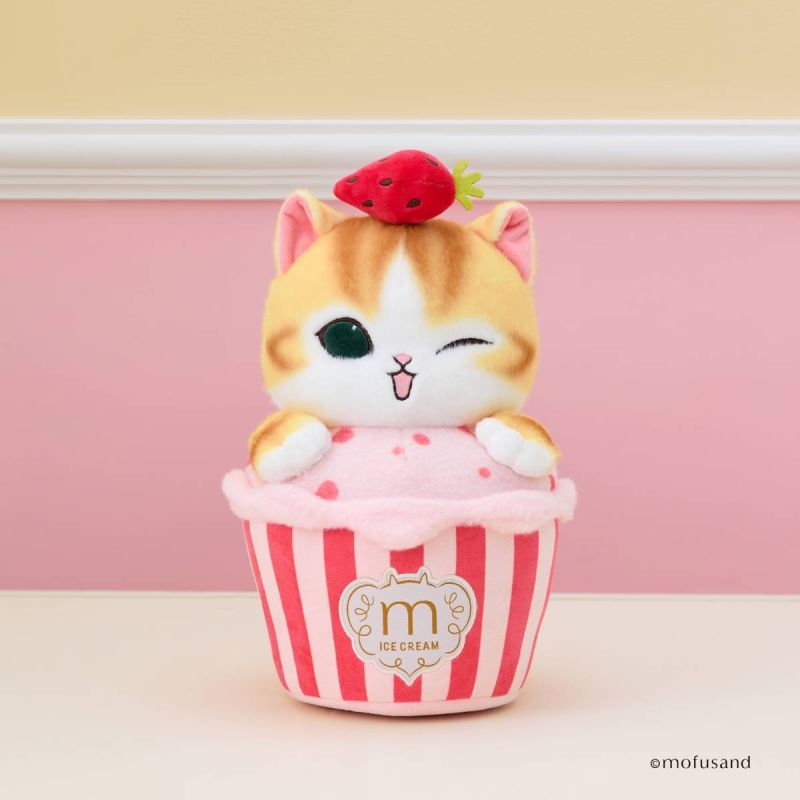 Mofusand Ice Cream Collection Ice Cream Tub Medium Plush Soft Toy