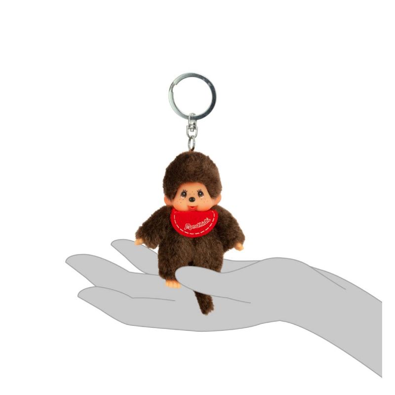 Bandai Monchhichi Classic 10cm Plush Keychain (Assorted Characters)